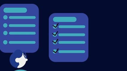 man checking off his to do list of tasks