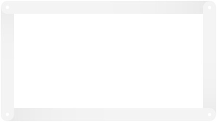 Obraz premium 白色のシンプルモダンフレーム