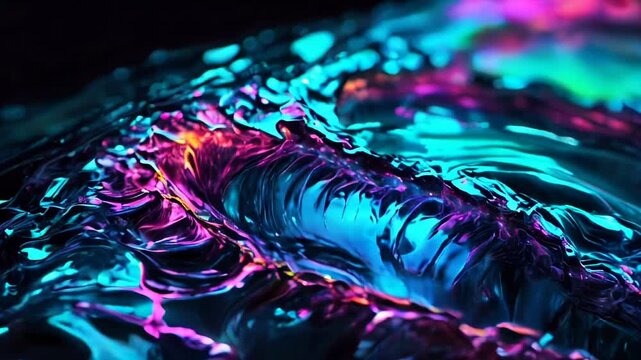 Abstract glowing liquid background