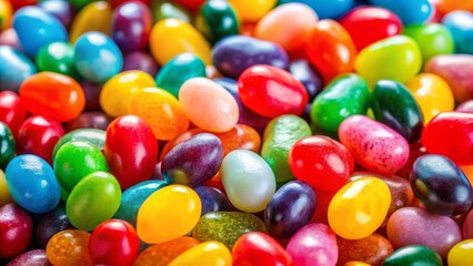 A Close-Up of Colorful Jelly Beans, Jelly Bean, Candy, Sweet, Treats