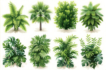 collection of green leaves