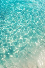 Obraz premium Blue water reflection background.