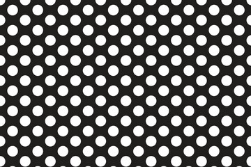 Black white dot pattern . White polka dot background . Polka pattern . Vector illustration © cool vp