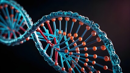 3d render of a helix