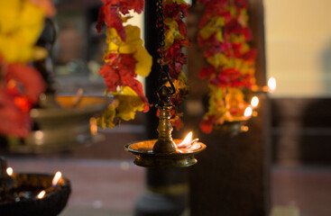 Temple decoration in Kerala, India