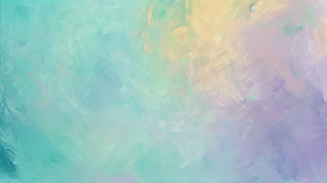 A calming pastel background with a blend of light teal, lavender, and soft yellow
