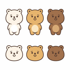 Fototapeta premium 3 Cute Bear.eps