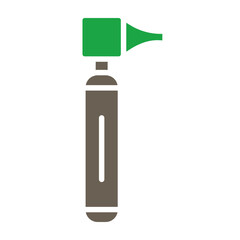 Otoscope Glyph Two Color Icon