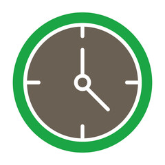 Time Glyph Two Color Icon