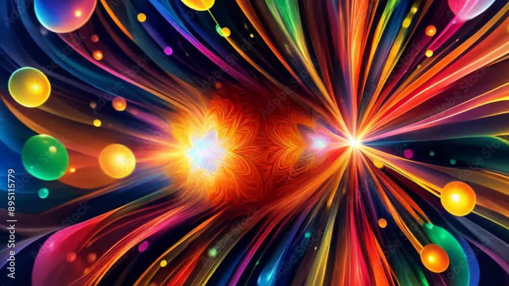 Wall mural abstract multicolored textured fancy background