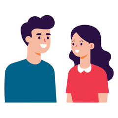 Fototapeta premium illustration of a couple vector