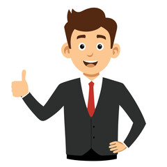 person with thumb up  illustration vector