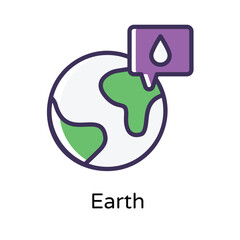 Earth vector icon