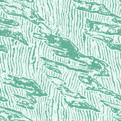 Aegean teal light soft wave linen pattern background. Broken line stripe border effect for rustic coastal marine surface design. 