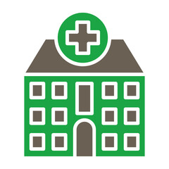 Obraz premium Hospital Glyph Two Color Icon