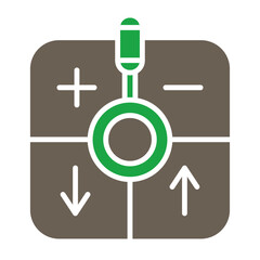 Swot Analysis Glyph Two Color Icon