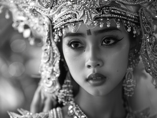 Fototapeta premium Woman with headdress