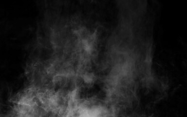 White smoke cloud with overlay effect on transparent black background. Realistic border with fog vector illustration of smoky mist or toxic vapor on floor. Meteorological phenomenon or condensation.
