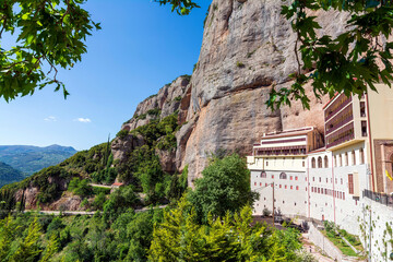 Fototapeta premium View of the Monastery Of Mega Spilaio in Kalavryta, Greece.