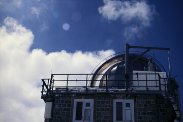 View of Sphinx Observatory at the top of Jungfraujoch in Grindelwald, Switzerland