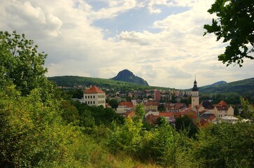 Bilina, panorama, Czech republic