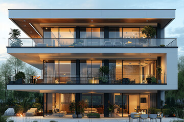 Fototapeta premium Contemporary and Modern house designs 