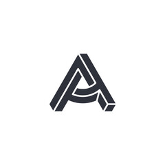 A logo, letter a, initial a logo design