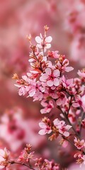 Obraz premium Close Up Photography Of Delicate Pink Flowers