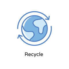 Recycle vector icon