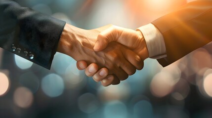 Business Handshake, Agreement, Partnership, Cooperation, Success.