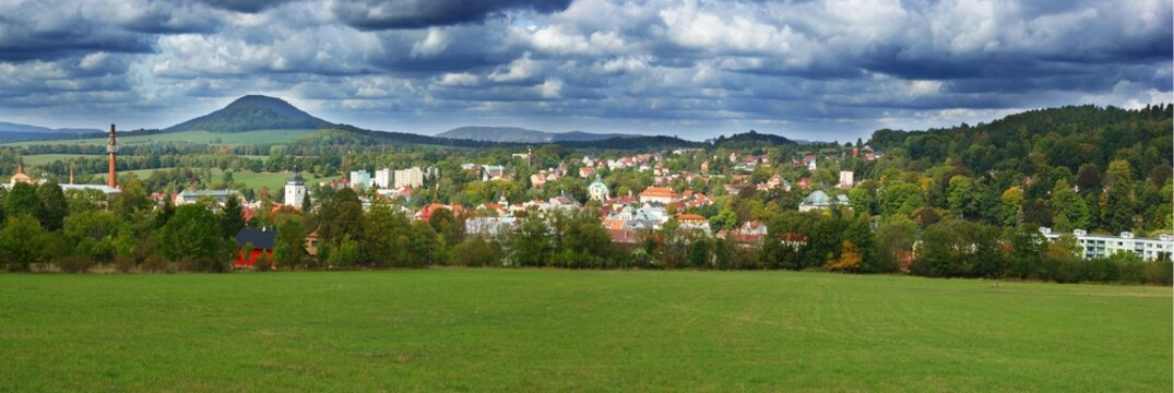 Ceska Kamenice, panorama, Czech republic