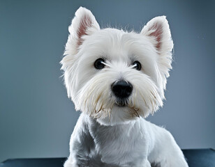 Charming Westiepoo Portrait in Professional Studio Setting
