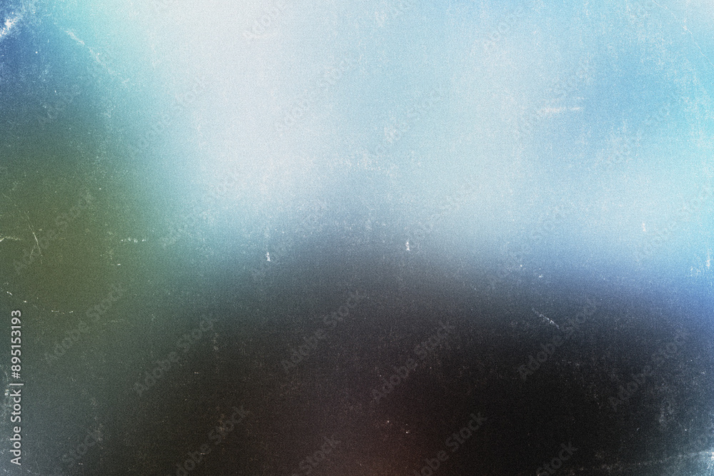 Wall mural leak color gradient abstract background. rough grunge grain noise. dusted background photo overlay, 