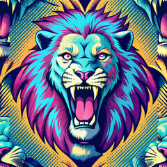 lion head vector