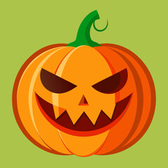 halloween pumpkin isolated on white background