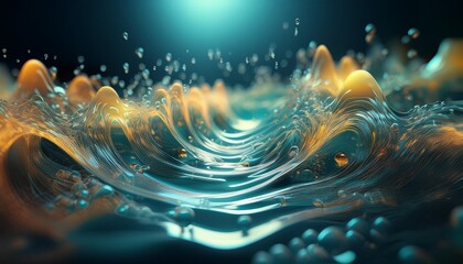 Wave sound of water molecules