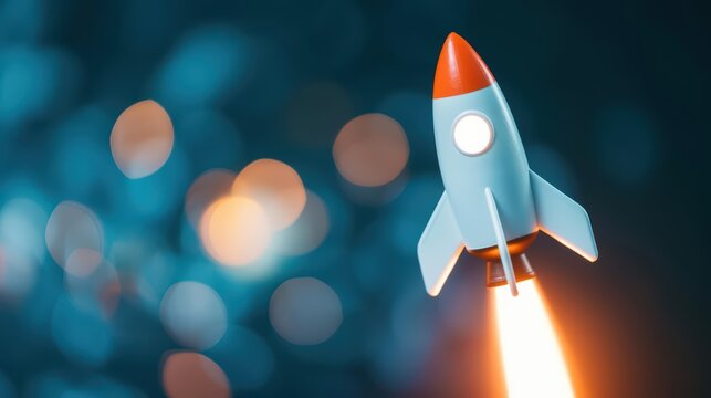 An energetic scene of a startup accelerator program in action, banner, with copy space