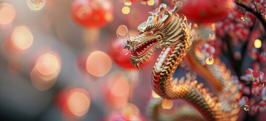 Golden Dragon Decoration