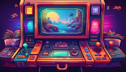 retro 8 bit 16 bit game console