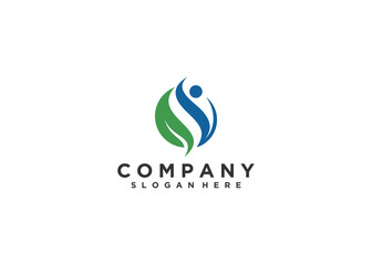 Wellness logo icon design vector template