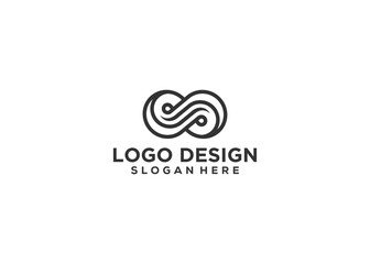 Letter s infinity logo icon design vector