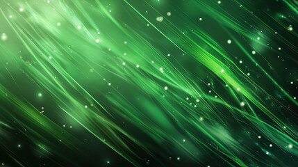 Fototapeta premium An abstract green glowing background