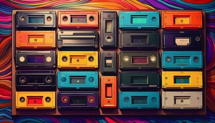 vintage cassette tape video player