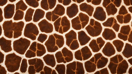 Giraffe skin with distinctive spots. Generative AI