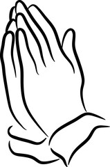 Praying Hands Graphic