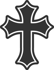 Religious Cross Vector Graphic 