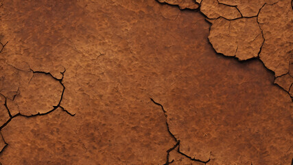 Fototapeta premium Old, weathered leather with cracks. Generative AI