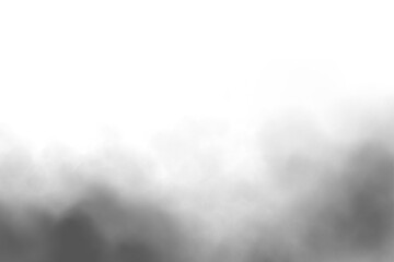 Realistic vector smoke effect isolated on transparent background for fog, cloud, mist, and decorative design elements