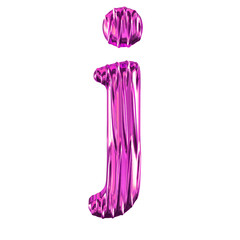 Fluted purple symbol. letter j