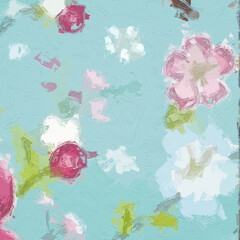 Oil paintings and various flowers, roses, peonies, cats, dogs, birds, beautiful scenery